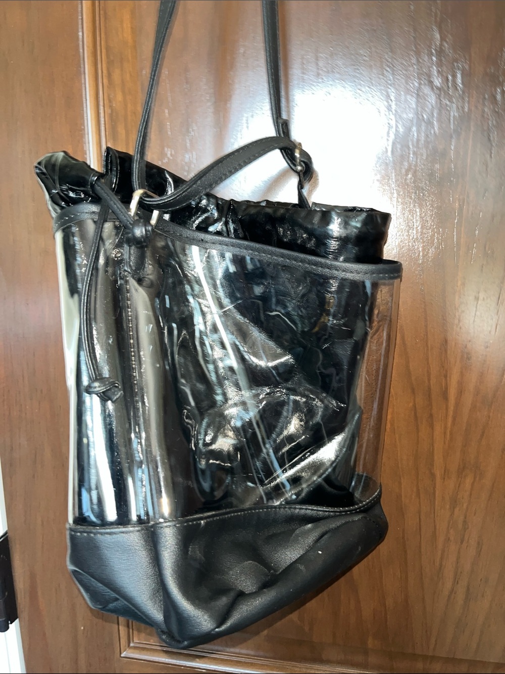 wild fable Black-Trim Clear Tote with Inner Pouch